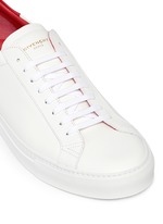 Detail View -Click To Enlarge 'Urban Street' knot collar leather sneakers