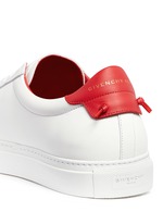 Detail View -Click To Enlarge 'Urban Street' knot collar leather sneakers