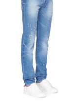 Figure View -Click To Enlarge 'Urban Street' knot collar leather sneakers