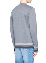 Back View -Click To Enlarge Monkey patch bonded wool sweater