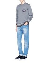 Figure View -Click To Enlarge Monkey patch bonded wool sweater