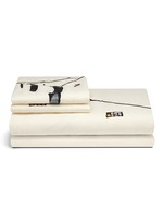 Main View -Click To Enlarge Watercolour house embroidery king size duvet set