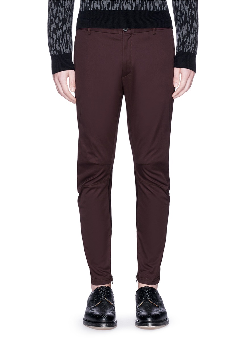 zip cuff track pants