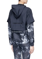 Back View -Click To Enlarge 'Nike International Windrunner' foldable aerial print jacket