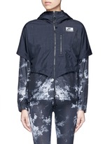 Main View -Click To Enlarge 'Nike International Windrunner' foldable aerial print jacket
