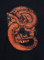 Detail View -Click To Enlarge 'Bayo' snake embroidery sweatshirt
