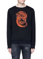Main View -Click To Enlarge 'Bayo' snake embroidery sweatshirt