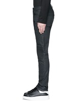 Detail View -Click To Enlarge Slim fit overdye biker jeans