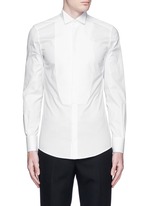 Main View -Click To Enlarge 'Gold' wingtip collar pleat bib tuxedo shirt