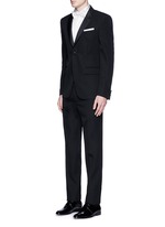 Figure View -Click To Enlarge 'Gold' wingtip collar pleat bib tuxedo shirt