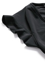 Detail View -Click To Enlarge 'Sophia' flutter sleeve cropped swim top