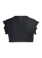 Main View -Click To Enlarge 'Sophia' flutter sleeve cropped swim top