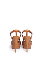 Back View -Click To Enlarge 'Tribute' knot front vegetal leather sandals