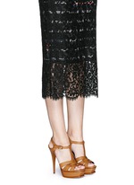 Figure View -Click To Enlarge 'Tribute' knot front vegetal leather sandals