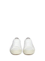 Front View -Click To Enlarge 'Yeah Baby' embroidery canvas sneakers