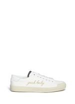 Main View -Click To Enlarge 'Yeah Baby' embroidery canvas sneakers