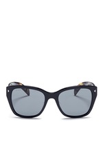 Main View -Click To Enlarge Stripe tortoiseshell temple acetate sunglasses