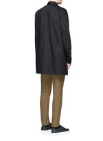 Back View -Click To Enlarge 'Santos' oversized cotton utility shirt