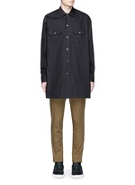 Main View -Click To Enlarge 'Santos' oversized cotton utility shirt
