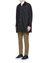 Figure View -Click To Enlarge 'Santos' oversized cotton utility shirt