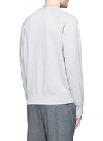 Back View -Click To Enlarge 'College Face' emoji patch cotton sweatshirt