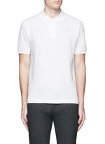 Main View -Click To Enlarge 'Kolby Face' emoji patch cotton polo shirt
