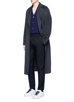 Figure View -Click To Enlarge 'Dasher C Face' emoji patch wool cardigan