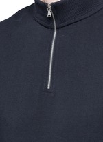 Detail View -Click To Enlarge 'Keller' mock turtleneck cotton polo shirt