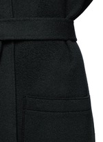 Detail View -Click To Enlarge Double face wool-cashmere belted coat