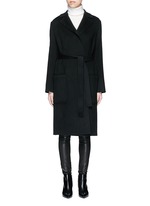 Main View -Click To Enlarge Double face wool-cashmere belted coat