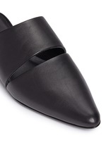 Detail View -Click To Enlarge 'Livre' cutout leather mules