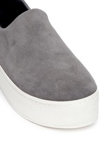 Detail View -Click To Enlarge 'Cici' suede flatform skate slip-ons