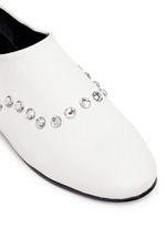 Detail View -Click To Enlarge 'Charly' jewel leather slip-ons