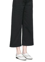 Figure View -Click To Enlarge 'Charly' jewel leather slip-ons
