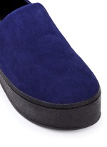 Detail View -Click To Enlarge 'Cici' suede flatform skate slip-ons