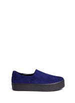 Main View -Click To Enlarge 'Cici' suede flatform skate slip-ons