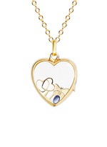 Figure View -Click To Enlarge Birthstone charm - September 'Wisdom' Sapphire