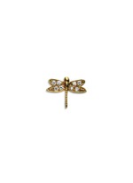 Main View -Click To Enlarge 18k yellow gold diamond dragonfly charm - Strength