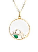 Figure View -Click To Enlarge 18k yellow gold horseshoe charm - Protection