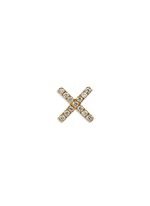 Main View -Click To Enlarge 18k yellow gold diamond cross charm - Give a Kiss