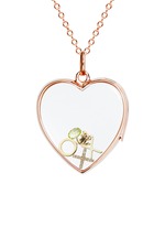Figure View -Click To Enlarge 18k yellow gold diamond cross charm - Give a Kiss