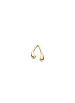 Main View -Click To Enlarge 18k yellow gold wishbone charm - Dream Catcher