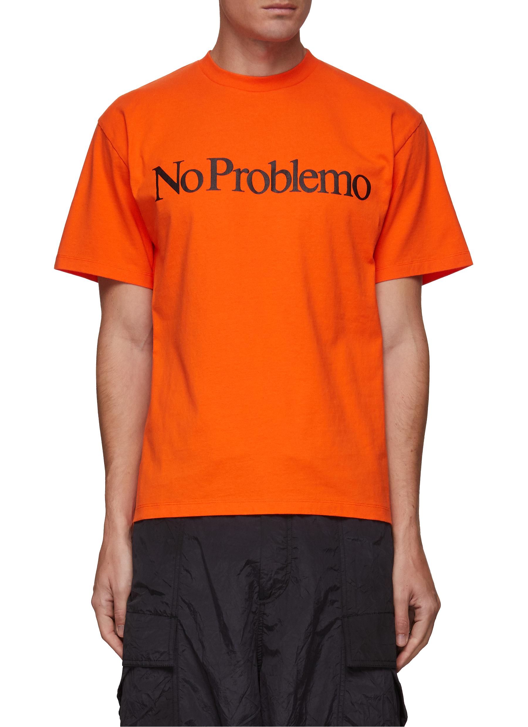 no-problemo-slogan-print-t-shirt