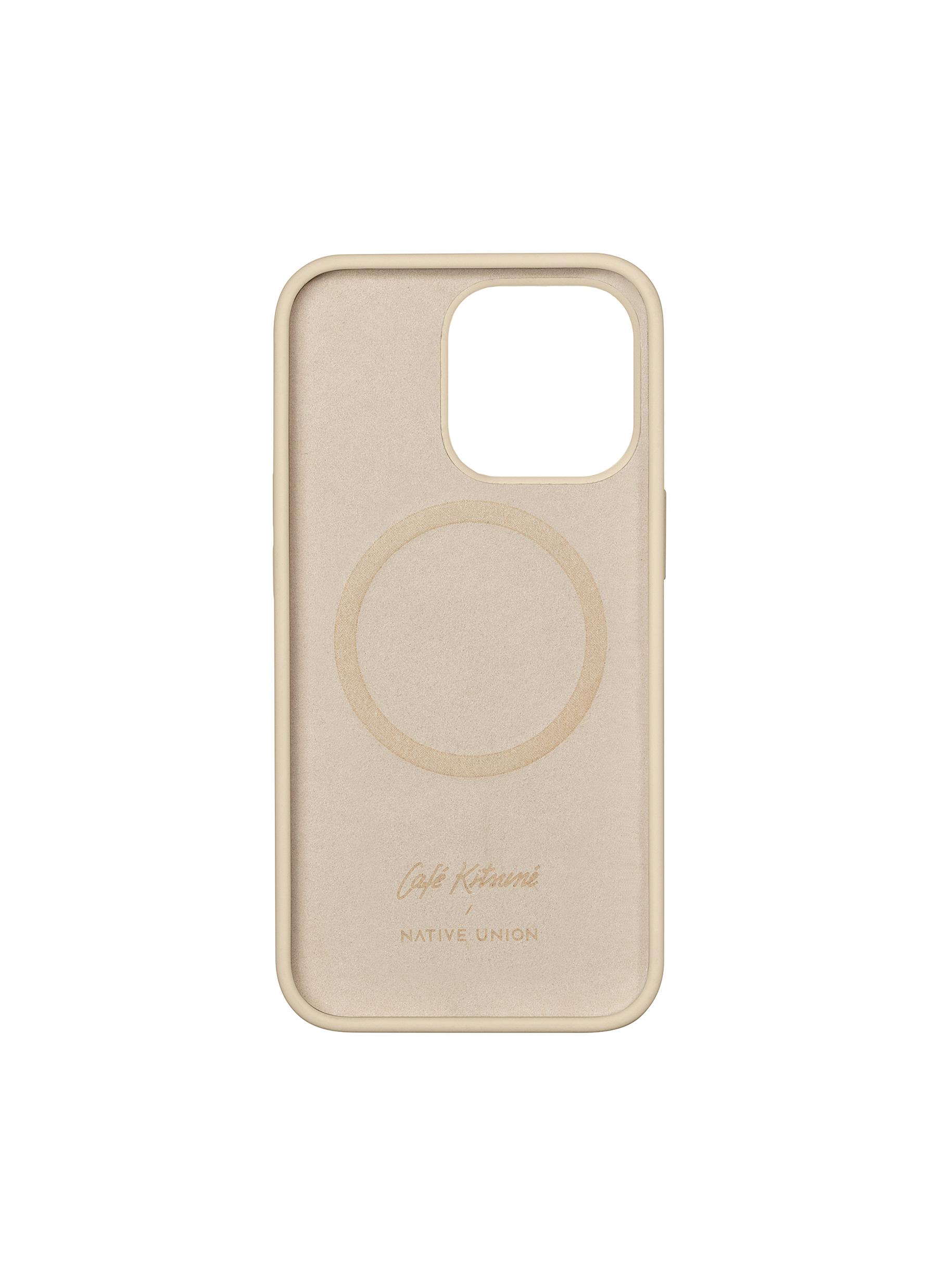 X MAISON KITSUNé CAFé KITSUNé IPHONE 13 PRO MAX CASE — LATTE