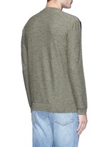 Back View -Click To Enlarge Colourblock virgin wool sweater