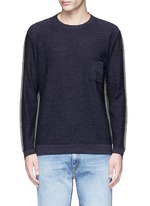 Main View -Click To Enlarge Colourblock virgin wool sweater