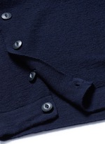Detail View -Click To Enlarge Button side virgin wool sweater