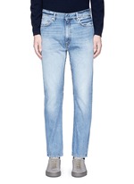 Detail View -Click To Enlarge Frayed cotton jeans