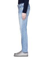 Detail View -Click To Enlarge Frayed cotton jeans