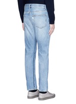 Back View -Click To Enlarge Frayed cotton jeans